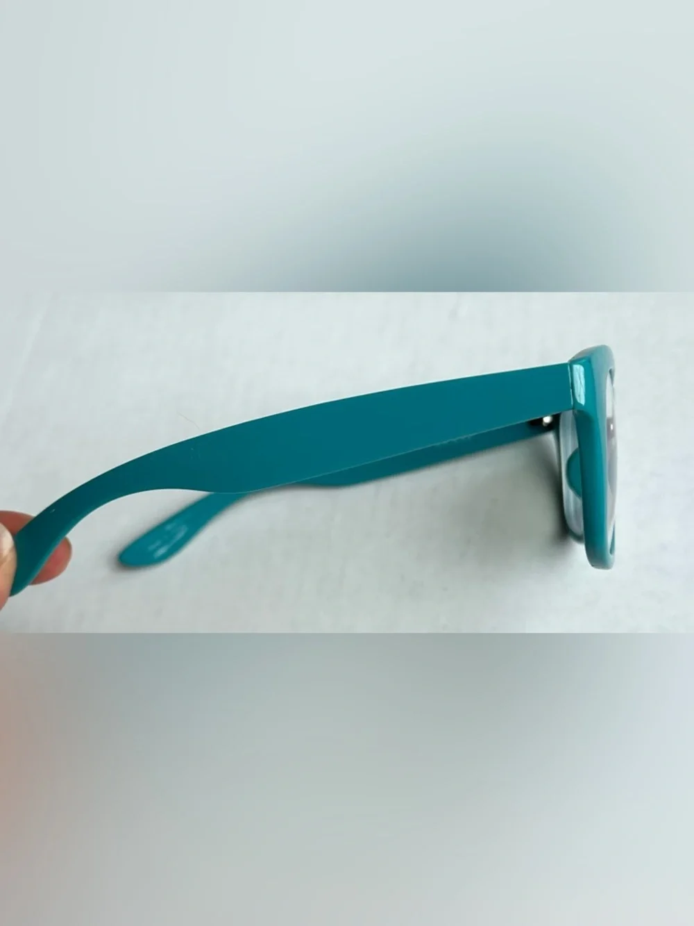 Zenni Teal Green Thick Rim Quirky Trendy Cat Eye Frames (old prescription)